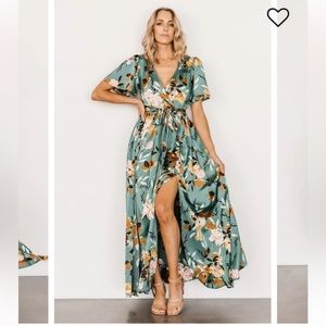 Baltic born Sicily satin maxi dress